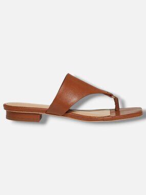 22élevé Women's Brown Ring Leather Slip-On Sandals Shoes Size EU:38 US:8